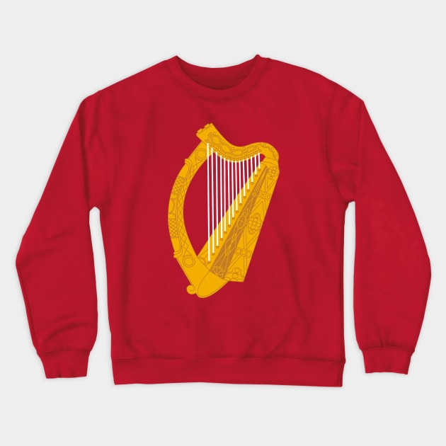 Irish Harp Crewneck Sweatshirt by Historia